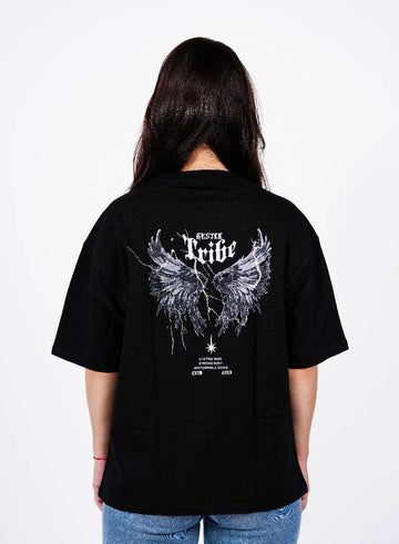 Hustle Tribe Women Wing Graphic T-Shirt